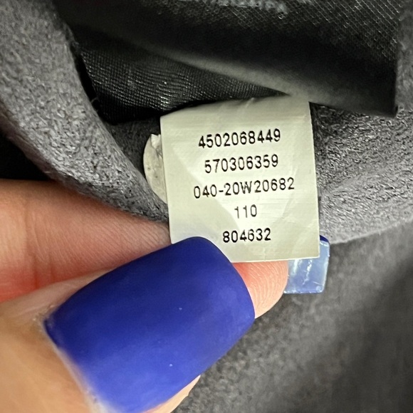 White House Black Market Grey Runway Vegan Suede Leggings sz 2 - Picture 9 of 12